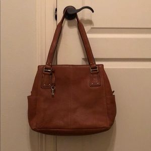 Tan Leather Fossil Bag